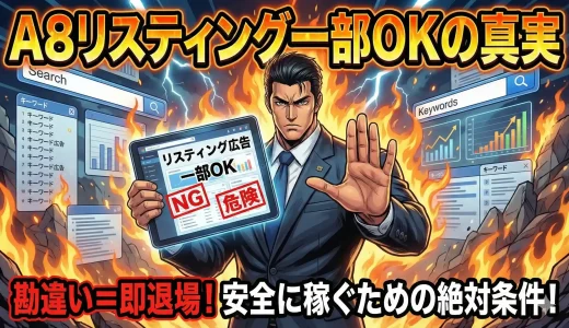 A8のリスティング一部OKで失敗しない5つの判断
