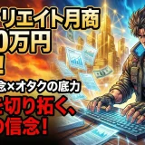 アフィリエイト月商1300万円達成!報われた努力と驚異の執念とオタクの底力