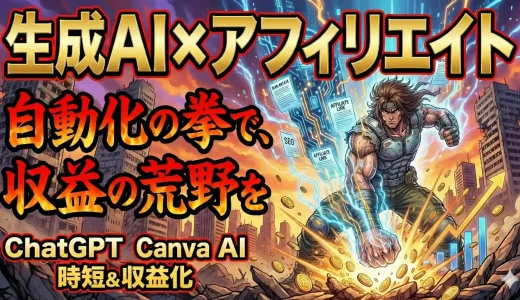 生成AIでアフィリエイトブログを効率化！初心者でもできる自動記事作成術