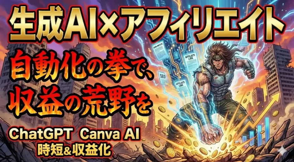生成AIでアフィリエイトブログを効率化！初心者でもできる自動記事作成術