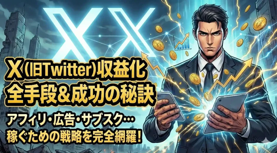 Xマネタイズ完全ガイド｜収益化方法7選＆最新攻略法
