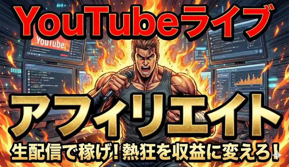 YouTubeライブ×アフィリエイトで生配信収益化する5ステップ