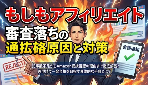 もしもアフィリエイトの審査に落ちた方へ！原因と再申請で合格する5つの簡単手順