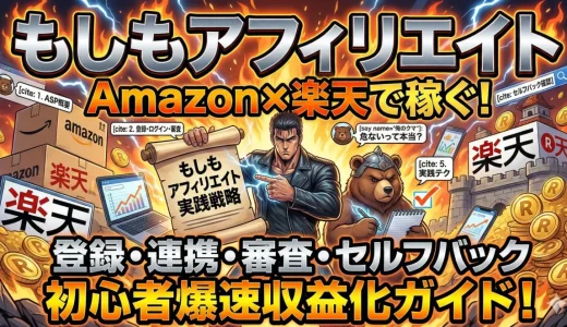 もしもアフィリエイトの審査とAmazon・楽天連携を徹底解説