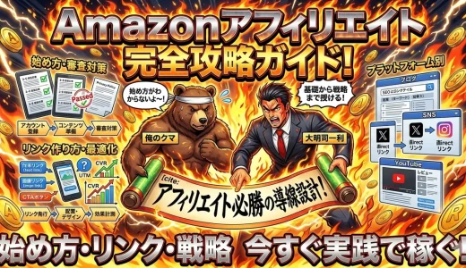 amazon アフィリエイト始め方で稼ぐリンク作り方徹底解説！