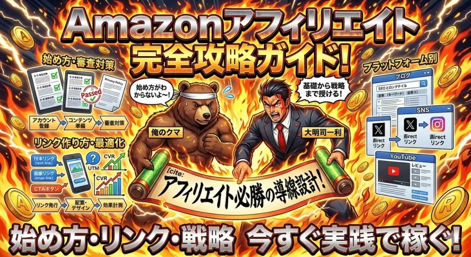 amazon アフィリエイト始め方で稼ぐリンク作り方徹底解説！