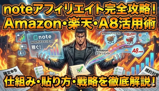noteアフィリエイトで稼ぐ！3つの簡単リンク貼り方で初心者もOK