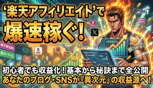 楽天アフィリエイトとは？初心者も5日で稼ぐ楽天ROOMの始め方