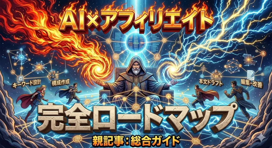 AI×アフィリエイト完全ガイド｜ChatGPT・Gemini・生成AIで記事作成と運用を効率化