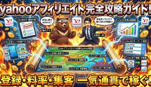 Yahooアフィリエイト登録やり方と料率で稼ぐ術完全攻略徹底解説