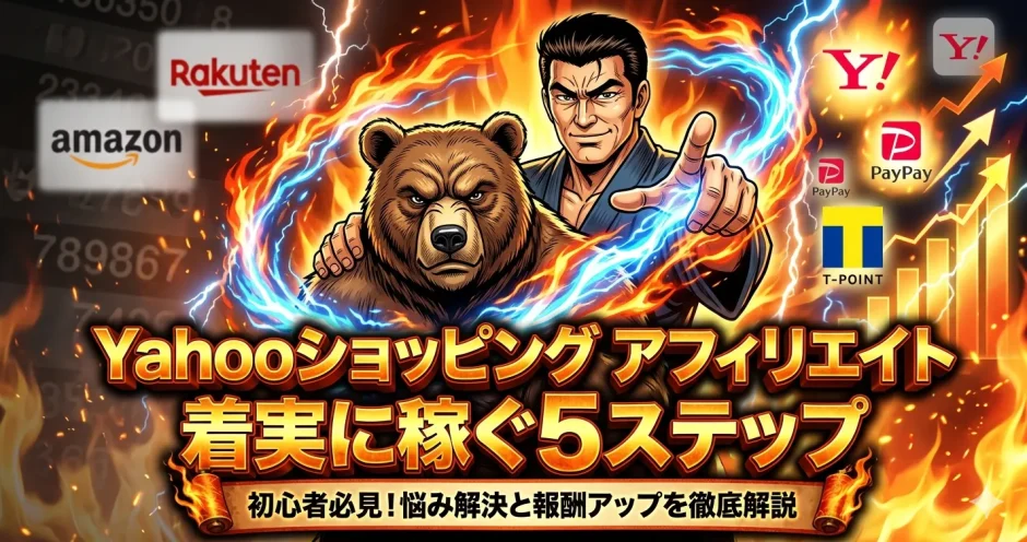 Yahooショッピングアフィリエイトで稼ぐ！料率とプログラム活用5ステップ