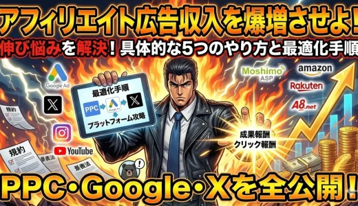 アフィリエイト広告収入を増やす5つのやり方簡単初心者向け始め方