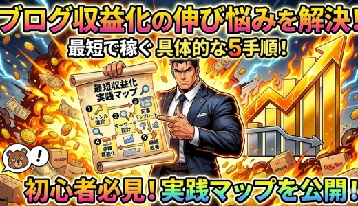 アフィリエイトブログ初心者が稼ぐ5つの手順と無料ツールで即効化術