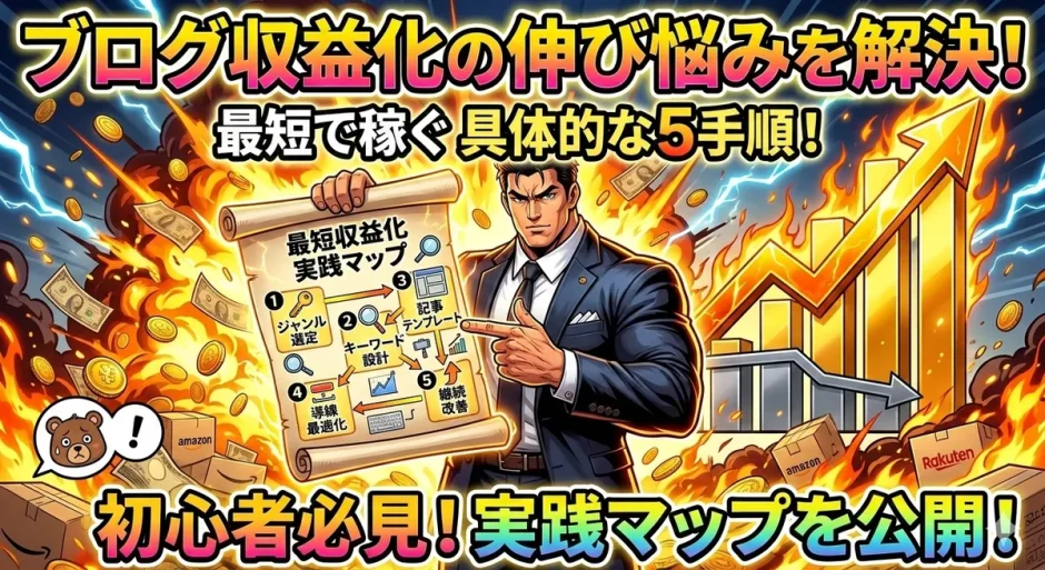 アフィリエイトブログ初心者が稼ぐ5つの手順と無料ツールで即効化術