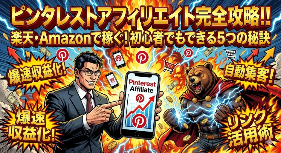 ピンタレストアフィリエイト！楽天・Amazonリンクで稼ぐ5つの秘訣