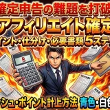 楽天アフィリエイト確定申告の仕分けと書類を5ステップで完了する方法