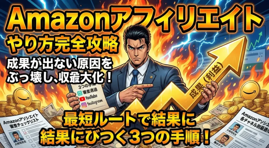 amazonアフィリエイトやり方note・インスタ対応3手順方法