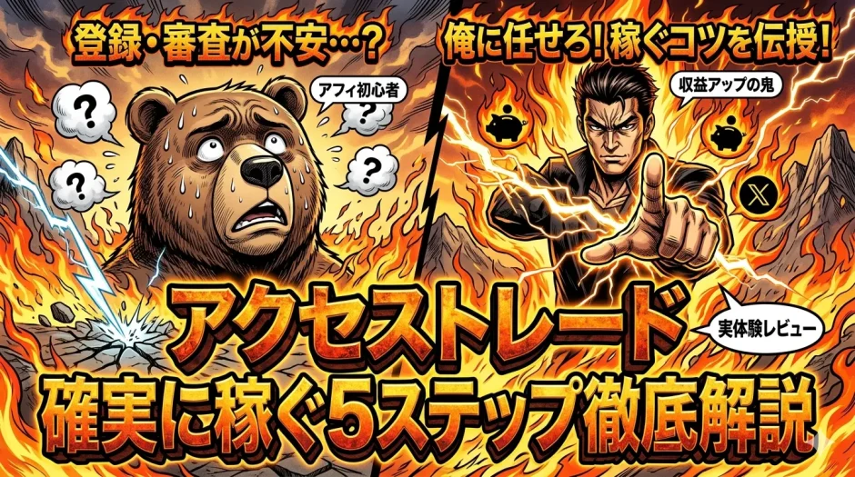 アクセストレードで稼ぐ方法初心者向け登録からX活用術5ステップ