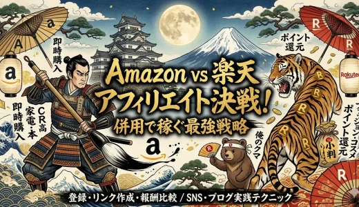 アフィリエイトamazonと楽天を併用して爆速で稼ぐ完全術