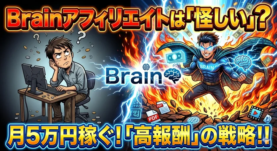 Brainアフィリエイトで月5万円稼ぐ！初心者向け3ステップの始め方