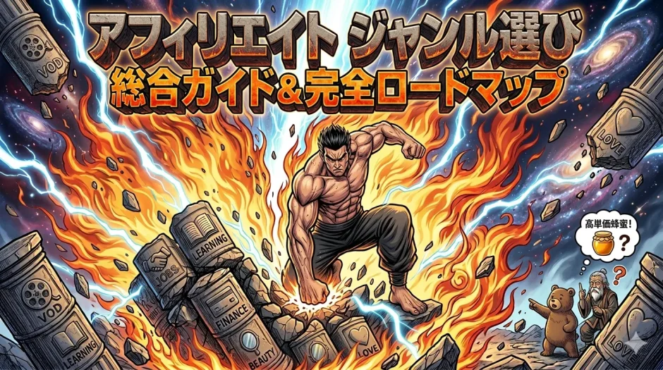 アフィリエイトおすすめジャンル総合ガイド｜初心者向けに稼ぎやすい分野とASPを整理