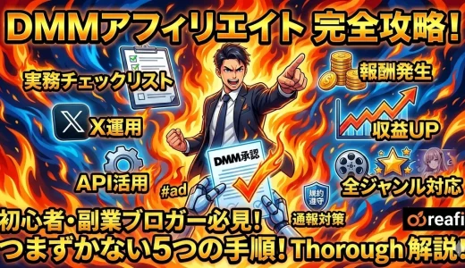 DMMアフィリエイトで稼ぐ5ステップ｜X（Twitter）・副業向け必読