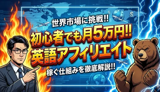 初心者でも英語アフィリエイトで月5万稼ぐ！5ステップで始める収益化戦略