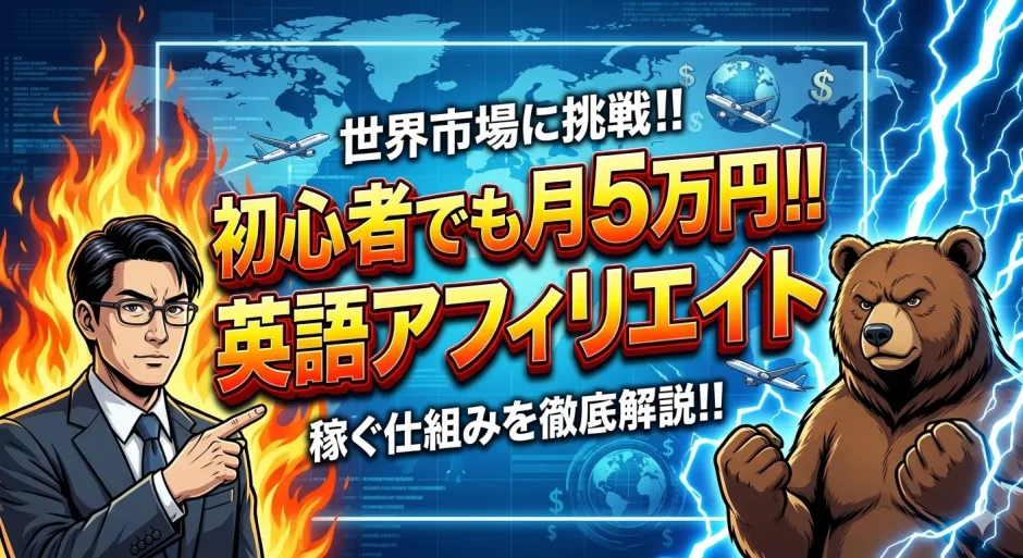 初心者でも英語アフィリエイトで月5万稼ぐ！5ステップで始める収益化戦略