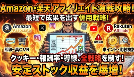 アフィリエイトAmazonと楽天を両立する5つの初心者向け手順