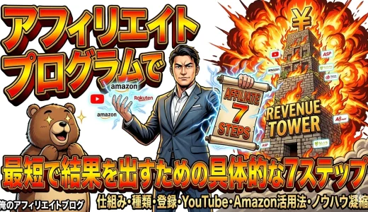 YouTube×Amazonアフィリエイトで稼ぐ始め方7ステップ