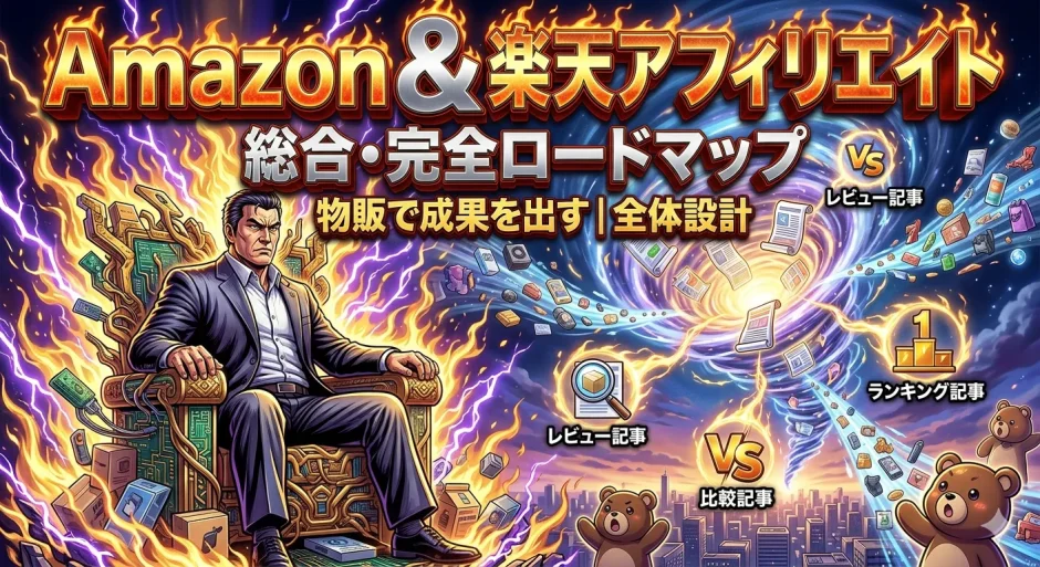 Amazon・楽天アフィリエイト総合ガイド｜物販で成果を伸ばす導線設計と報酬アップのコツ