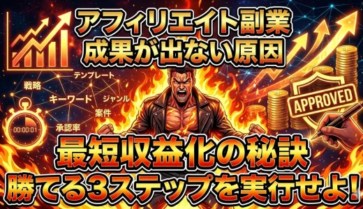 アフィリエイト副業で短期即効！初心者が今すぐ始める実践方法