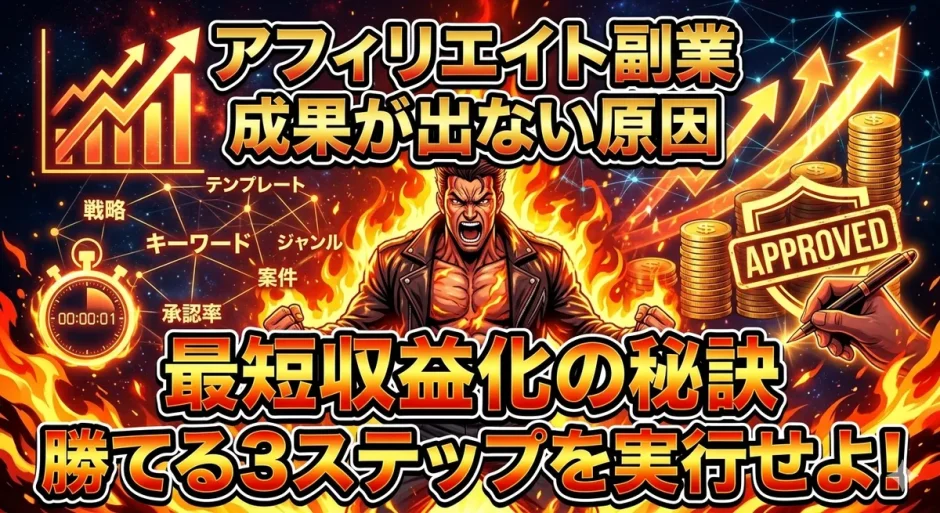 アフィリエイト副業を3ステップで始める初心者向け短期実践即効方法