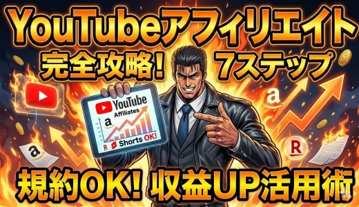 YouTubeアフィリエイトリンクを7ステップで今すぐ始める方法