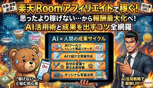 楽天Roomアフィリエイト報酬3倍を叶えるAI活用のやり方