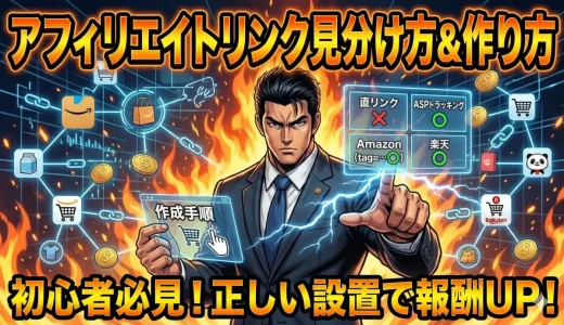 アフィリエイトリンク初心者が驚く5つの見分け方と貼り方の始め方