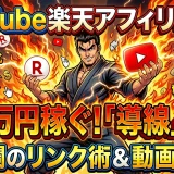 YouTube×楽天アフィリエイトで月5万稼ぐ！概要欄リンク設置3つの秘訣