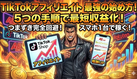 TikTok Shopアフィリエイト 5手順で簡単に始めるやり方