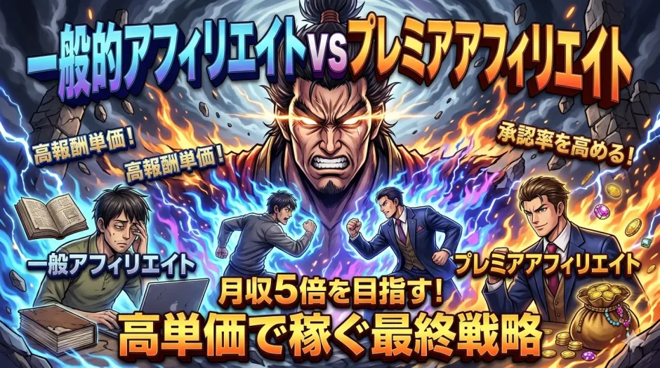 プレミアアフィリエイトで月収5倍！評判と失敗しない始め方