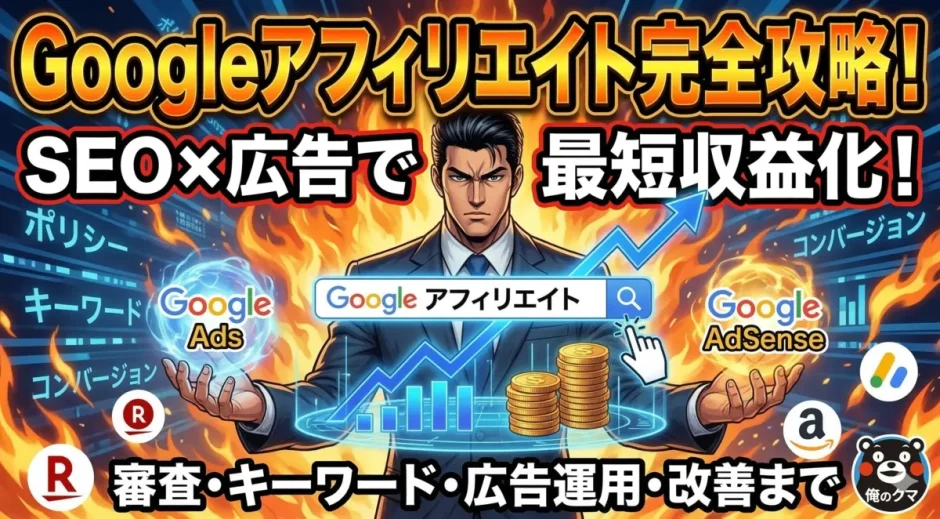 Googleアフィリエイトで稼ぐ5つの実践手順初心者へX対応