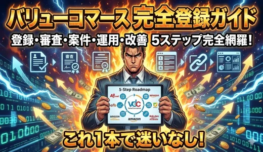 バリューコマース登録から案件選びまで5ステップで進めるやり方