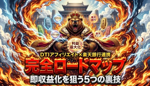DTIアフィリエイト楽天銀行連携で稼ぐ！初心者でもできる収益化のコツ