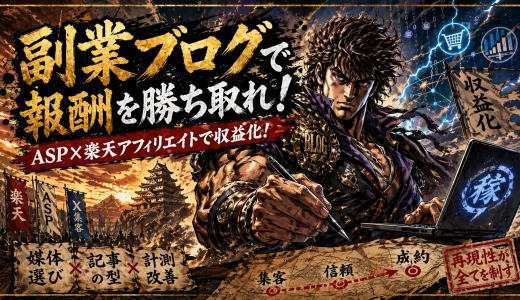 副業ブログで5つの手順ですぐ報酬を伸ばすアフィリエイトの始め方