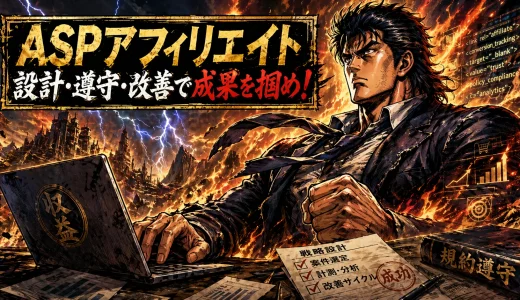 ASPアフィリエイト副業初心者が成果をついに伸ばす5つの手順