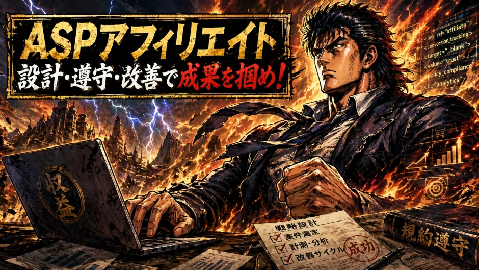 ASPアフィリエイト副業初心者が成果をついに伸ばす5つの手順