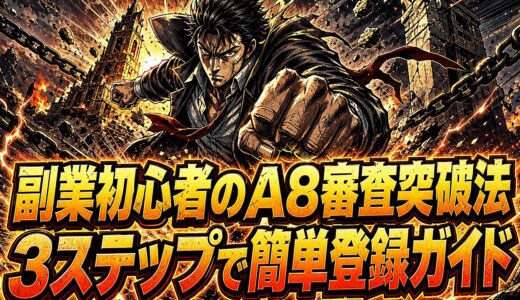 A8ネット登録と審査を3ステップで乗り切る副業初心者向け手順