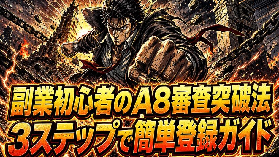 A8ネット登録と審査を3ステップで乗り切る副業初心者向け手順