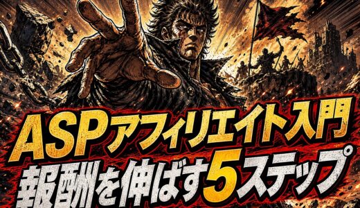 ASPアフィリエイト初心者が5ステップで報酬をグッと伸ばす方法