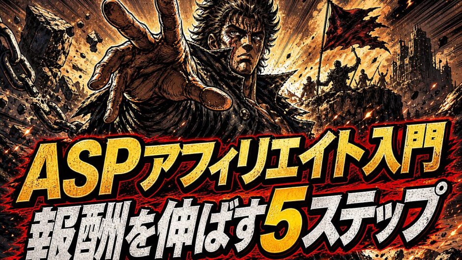 ASPアフィリエイト初心者が5ステップで報酬をグッと伸ばす方法