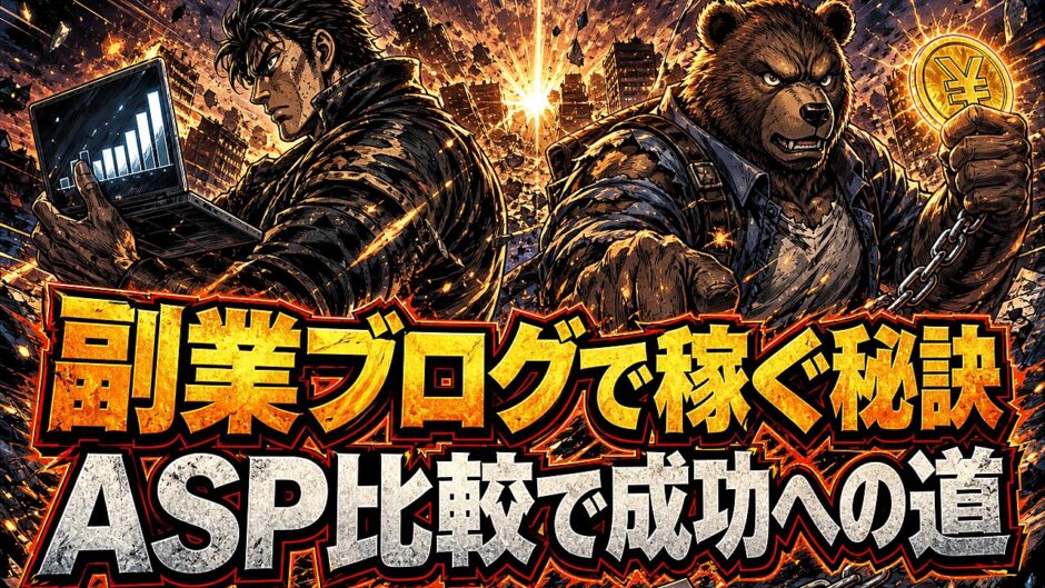 5つの基準でASP比較し副業ブログ初心者が最短で稼ぐ始め方のコツ